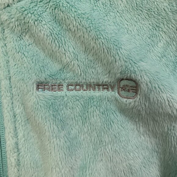 Free Country Women's Fleece Jacket Size S Green Full Zip Pockets Live in it GUC - Picture 3 of 11